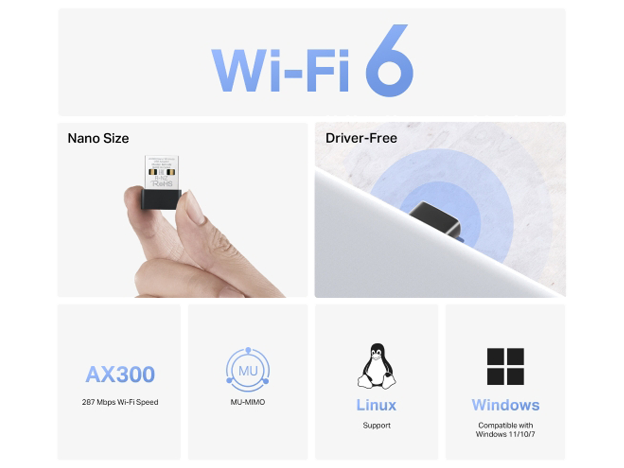 Mercusys AX300 Nano Wireless USB Adapter - Best Prices