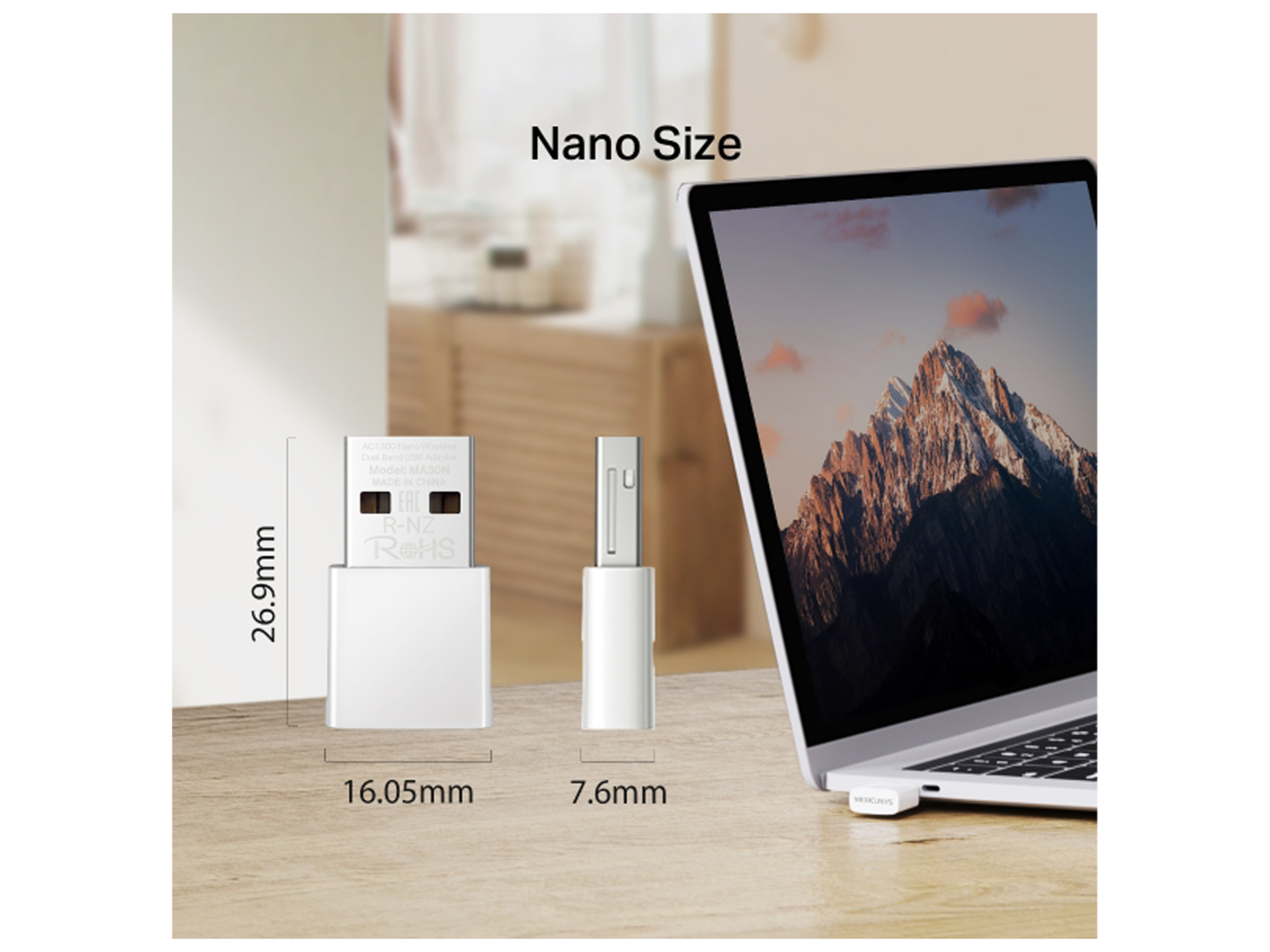 Mercusys AC1300 Nano Wireless Dual Band USB Adapter - Best Prices