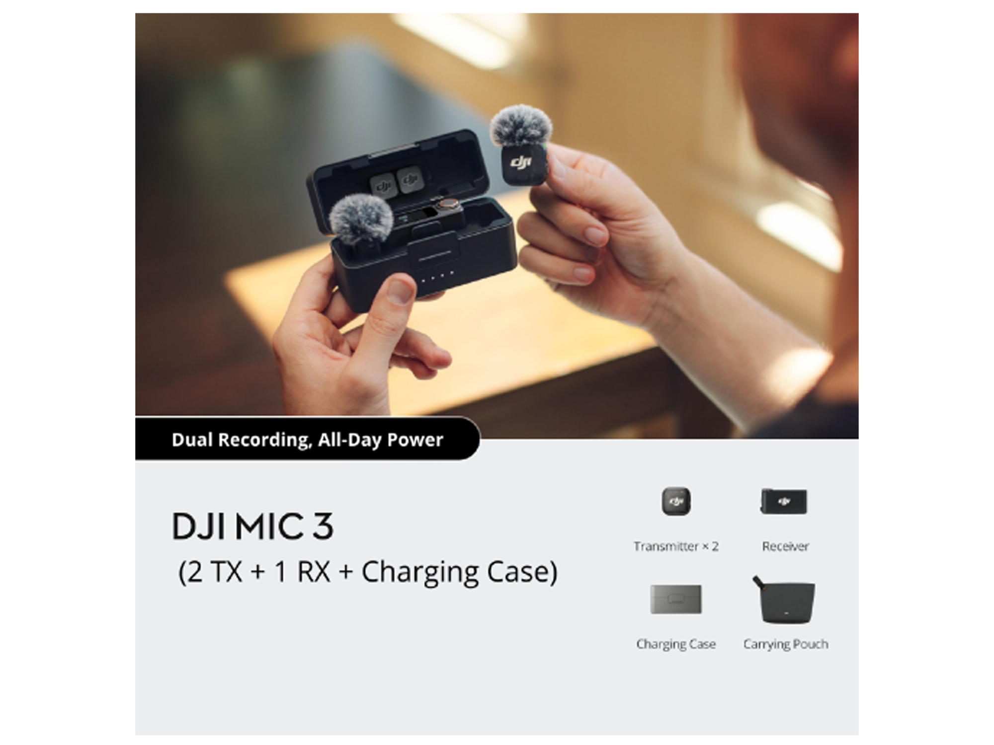 DJI Mic 3 2-Person Compact Wireless Mic - Best Prices