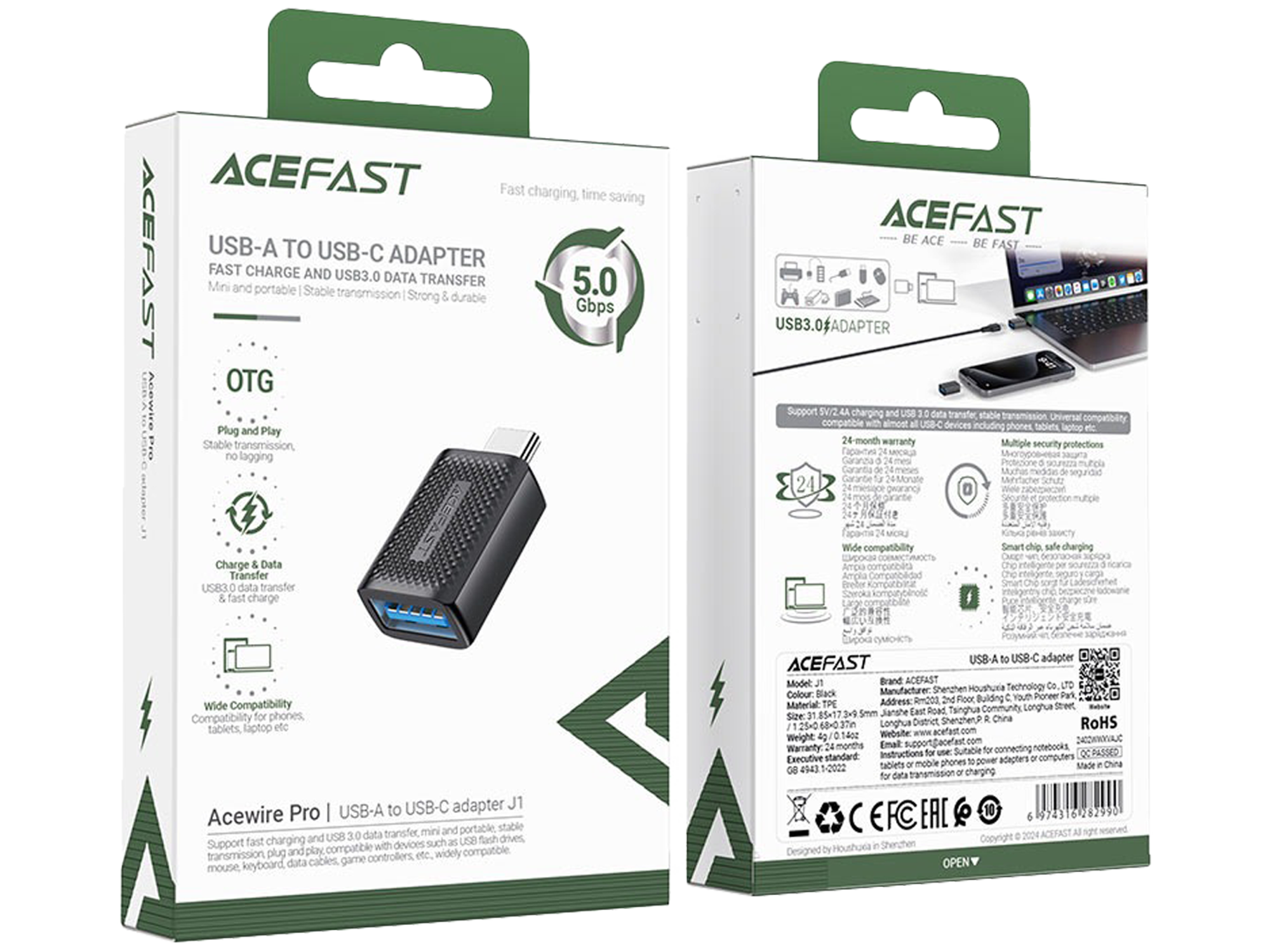 ايس فاست محول J1 من USB-A إلى USB-C - أفضل سعر