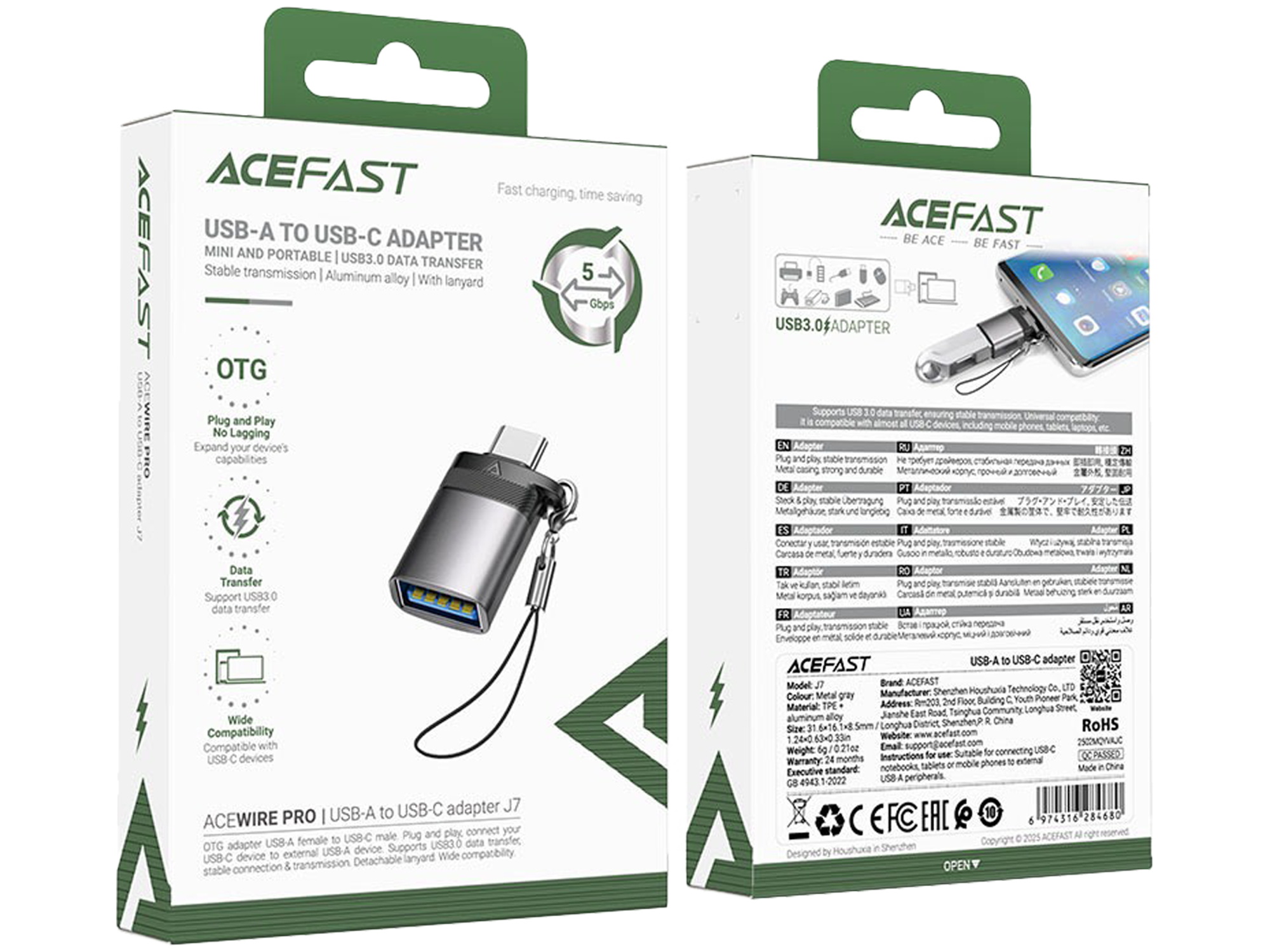ايس فاست محول J7 من USB-A إلى USB-C - أفضل سعر