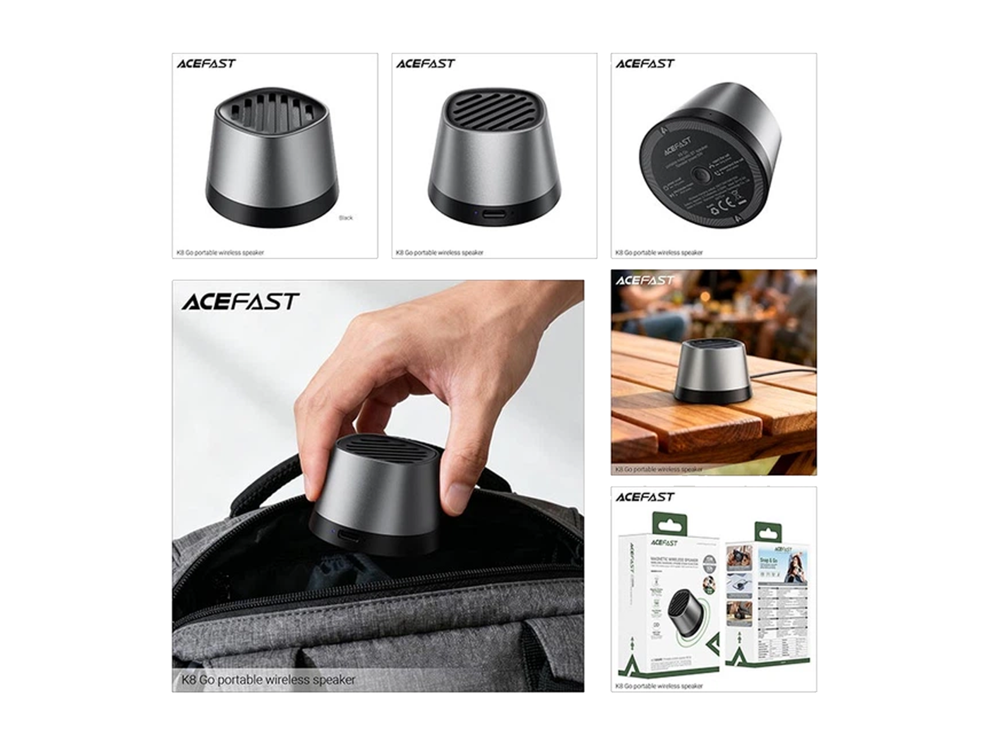 ايس فاست k8 go مكبر صوت لاسلكي محمول - أفضل سعر
