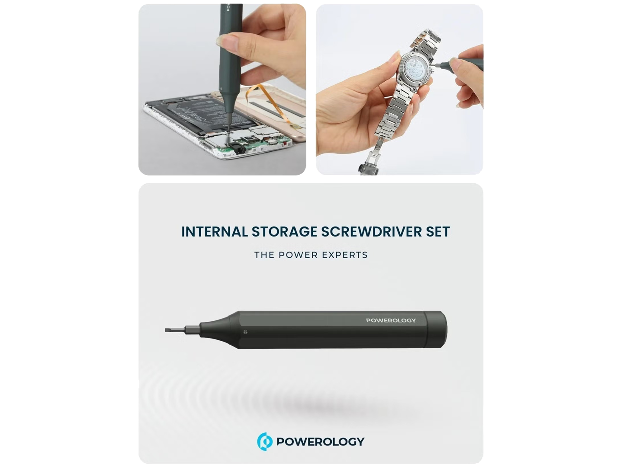 Powerology 22 Bits Screwdriver Set with Internal Storage - Best Prices