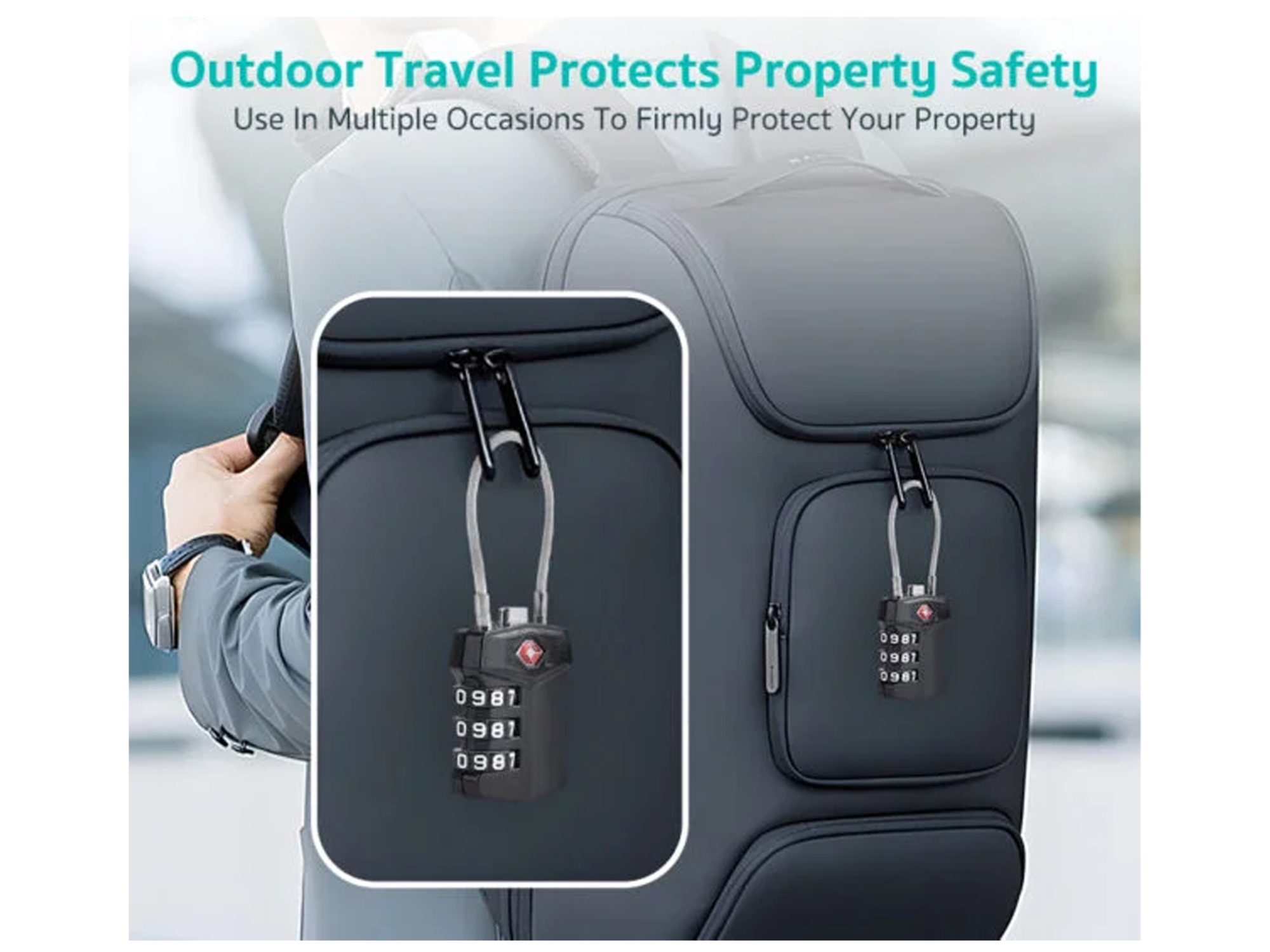 Coteci Zinc Alloy TSA Customs 4-digit Code Lock TR-005 - Best Prices