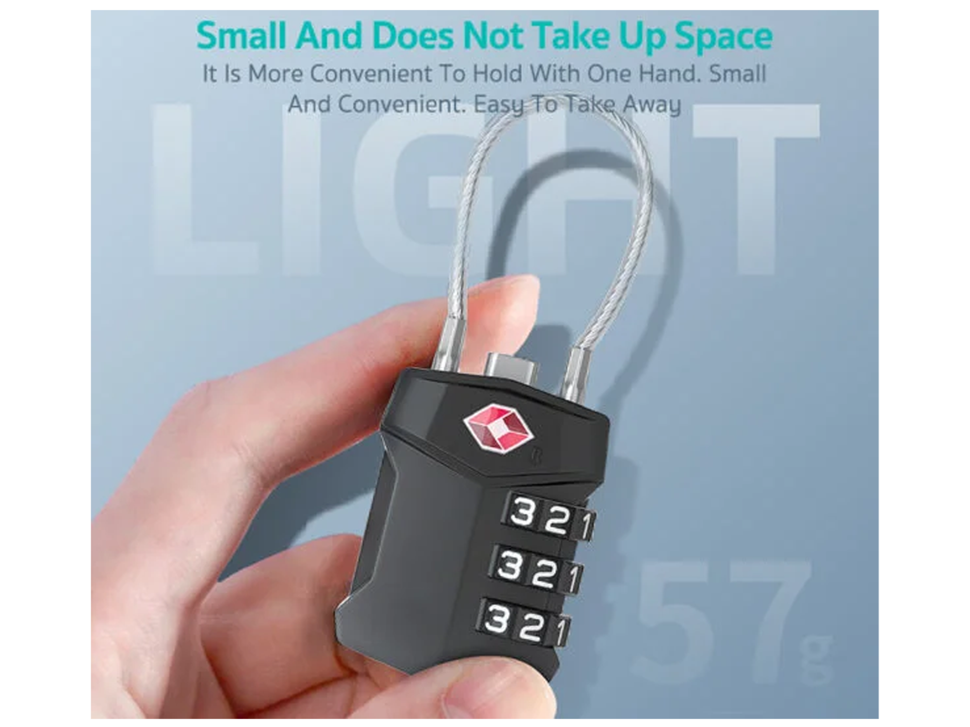 Coteci Zinc Alloy TSA Customs 4-digit Code Lock TR-005 - Best Prices