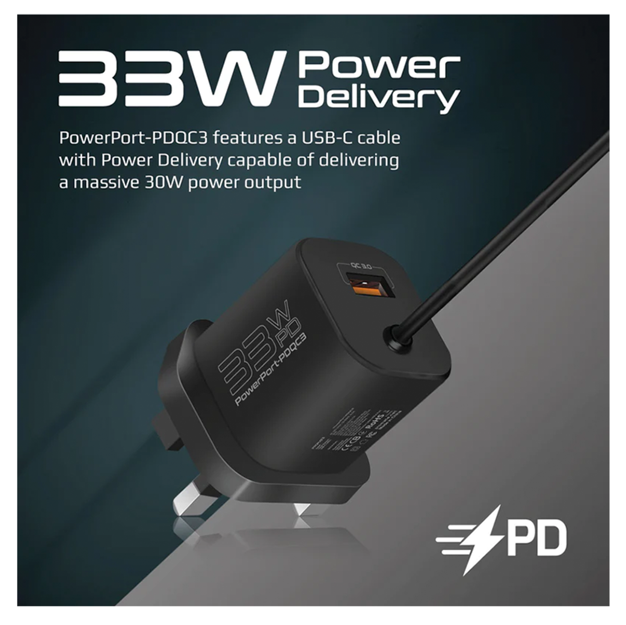 PROMATE 33W Super Speed Wall Charger QC 3.0 & PD - Best Prices