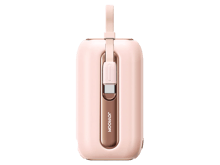 JoyRoom JR-L012 Power Bank 10,000mAh Colorful Series 22.5W with 2 Built-in Cables - Pink