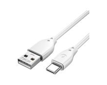 WiWU Wi-C001 Pioneer Series USB-A to Type-C 27W Cable 1.2m - White