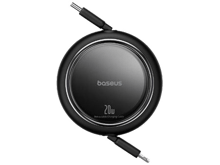 Baseus 20W Free2Pull Both-Way Retractable Type-C to Lightning Fast Charging Data Cable 1M - Black