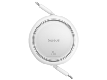 Baseus 20W Free2Pull Both-Way Retractable Type-C to Lightning Fast Charging Data Cable 1M - White