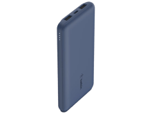 بيلكن  BPB011btBK BoostCharge باور بانك مع ثلاثة منافذ مع كيبل يو اس بي الي تايب سي 15واط - أزرق