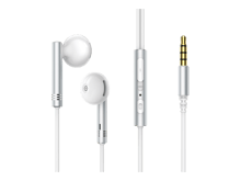 JoyRoom JR-EW06 Wired Series Half In-Ear Metal Wired Earbuds - White