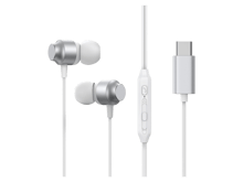 JoyRoom JR-EC06 TYPE-C Series In-Ear Metal Wired Earbuds - Silver