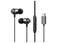 JoyRoom JR-EC06 TYPE-C Series In-Ear Metal Wired Earbuds - Grey