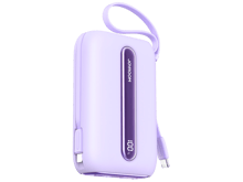 JoyRoom JR-L012 Plus Colorful Series 22.5W mini Power Bank with Dual Cables 20000mAh - Purple
