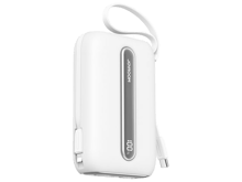 JoyRoom JR-L012 Plus Colorful Series 22.5W mini Power Bank with Dual Cables 20000mAh - White