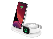 Belkin BoostCharge 3-in-1 Wireless Charger for Apple Devices - White