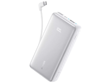 Anker Zolo Powerbank 10k mAh 22.5W Fast Charging  with Built-in USB-C Cable - White