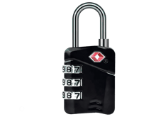 Coteci Zinc Alloy TSA Customs 4-digit Code Lock TR-036 - Black