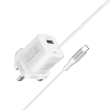 PROMATE 33W Super Speed Wall Charger QC 3.0 & PD - White