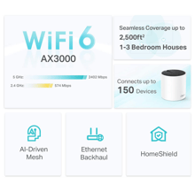 تي بي لينك ديكو X55 | AX3000 مقوي شبكة واي فاي - أفضل سعر