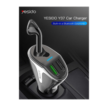 Yesido Y37 Bluetooth Headset Car Charger - Best Prices
