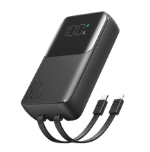 JoyRoom JR-PBC06 30W Mini Power Bank with Dual Cables 10,000mAh - Best Prices