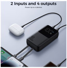 JoyRoom JR-PBC06 30W Mini Power Bank with Dual Cables 10,000mAh - Best Prices