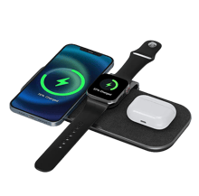 WiWU PA3IN1B Power Air 3 in 1 Wireless Fast Charger Stand High Speed Desktop - Best Prices