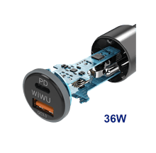 WiWU PC100 PDA Fast Charging Supported In-Car Charger - Best Prices