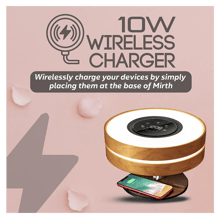 PROMATE 3 in 1 Contemporary Designed Wireless Speaker with Desk Lamp and Wireless Charger - Best Prices