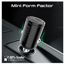 PROMATE RapidCharge™ 40W Car Charger with Dual USB-C Power Delivery Ports - Best Prices