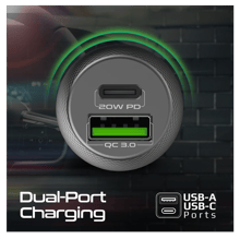 PROMATE 20W Quick Charging Mini Car Charger - Best Prices