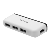 بيلكن موزع بـ4 منافذ USB 2.0 مع نظام إدارة كابلات مدمج - أفضل سعر