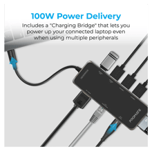 PROMATE 9 in 1 Ultra Compact Multiport Hub 100W Power Delivery - Best Prices