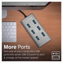 PROMATE 7 in 1 Ultra Compact Multiport Hub - Best Prices