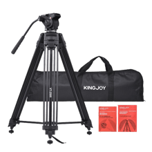 Kingjoy VT-2500 Professional Video Tripod with Fluid Video Head - Best Prices