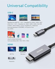 أنكر كيبل تايب-سي إلى HDMI 4K بطول 1.8م - أفضل سعر
