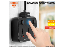 Moxom MX-ST09 Home & Travel Power Strip - Best Prices