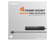 شريط طاقة Moxom MX-ST16 7USB + 1PD 2500W بحد أقصى 12 منفذًا في 1 - أفضل سعر