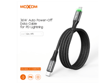 موكسوم LX-CB805m كيبل بيانات بايقاف تلقائي تايب سي الى لايتننغ - أفضل سعر