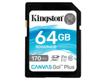 Kingston Canvas Go! Plus UHS-I SDXC Memory Card 64GB - Best Prices