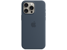 iPhone 15 Pro Silicone Case with MagSafe Storm Blue - Best Prices