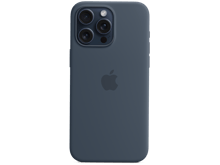 iPhone 15 Pro Silicone Case with MagSafe Storm Blue - Best Prices