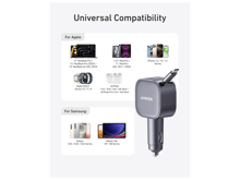 أنكر نانو شاحن سيارة(75 واط، منفذ USB-C، كيبل USB-C قابل للسحب مدمج) - أفضل سعر
