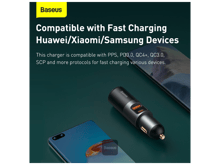 Baseus Share Together Fast Charge Car Charger with Cigarette Lighter Expansion Port U+C 120W - Best Prices