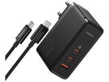 OS-Baseus GaN5 Pro Digital Fast Charger 160W With Superior Series Fast Charging Data Cable Type-C to Type-C 240W - Best Prices