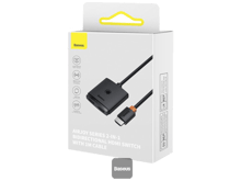 بيسوس AirJoy Series  مفتاح HDMI ثنائي الاتجاه 2 في 1 مع كابل بطول 1 متر - أفضل سعر