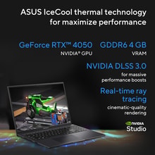 ASUS Vivobook 16X Creator Series Intel Core™ i9-13900H Processor NVIDIA GeForce RTX 4050 6GB GDDR6 16.0" IPS 2.5K 144Hz Refresh Rate - Best Prices