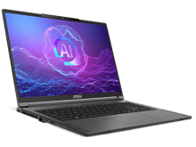 MSI Laptop Stealth A16 AI+ A3HVGG AMD Ryzen™ AI 9 365 Up to 73 TOPS, NVIDIA® GeForce RTX™ 4070 8GB GDDR6, 32GB LPDDR5x 7500Hz, 1TB SSD, 16" QHD+ 240Hz Slim & Sharp Style - Best Prices
